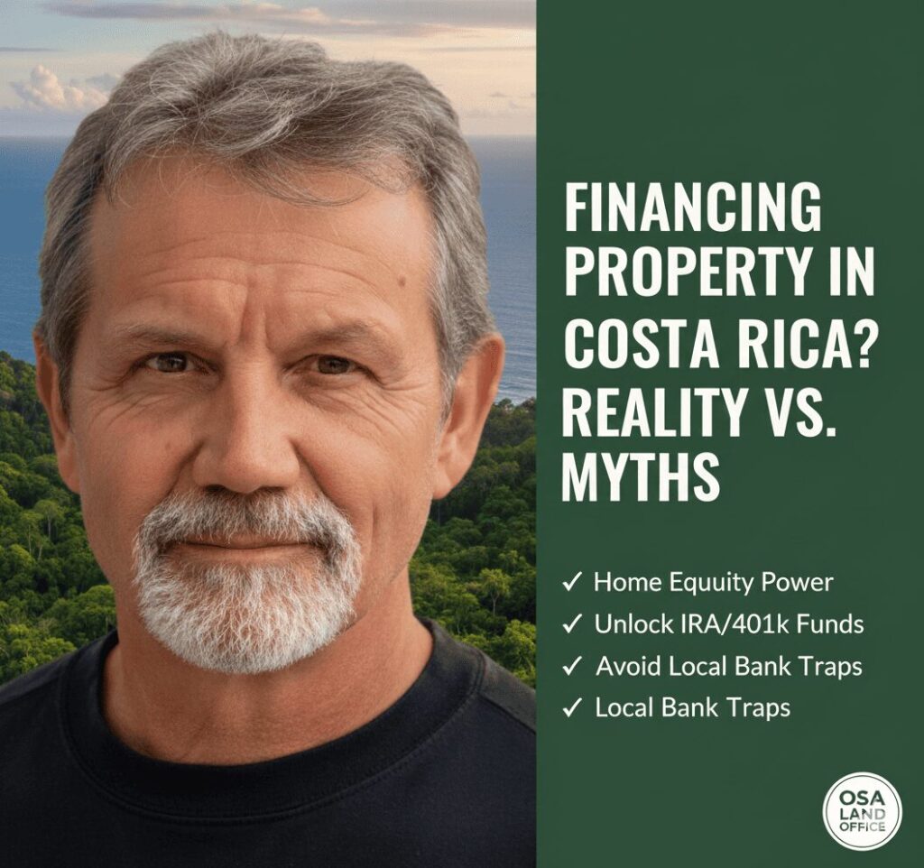Jeff Lantz Osa Land Office expert guide to financing property in Costa Rica and Osa Peninsula real estate.