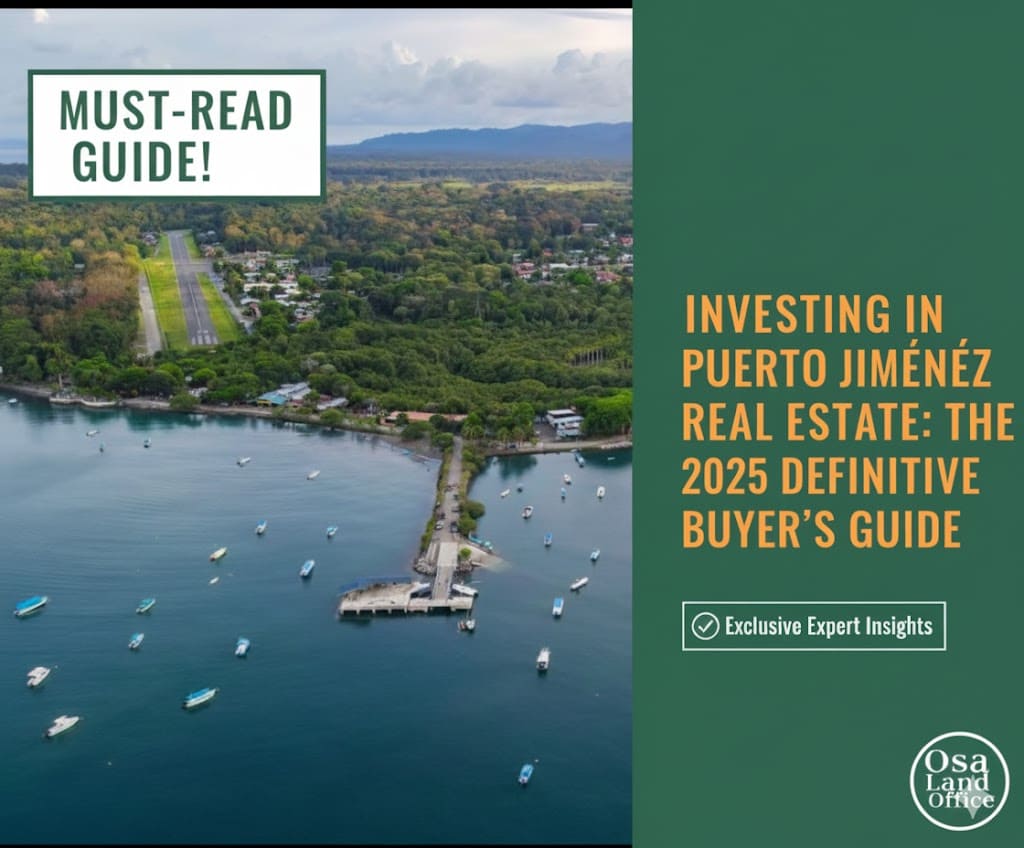 Jeff Lantz Osa Land Office definitive guide to investing in Puerto Jiménez real estate 2026.